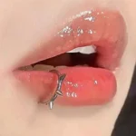 2PCS Trendy 10mm Stainless Steel Punk Clip on Fake Piercing Nose Wrap Lip Rings Unisex Nose Ring Women Men Tusk Body Jewelry - Image 6