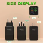 150W 6 Ports Pd QC 4.0 Usb C Fast Charger Wall Adapter - Image 3