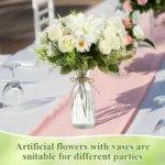 Plastic stripes vases transparent diy florals arranging crafts holiday home decor suitable for table decor Flower bottle