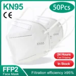 10-200Pcs FFP2 Masks kn95 Mascarillas KN95 Face Mask Filter 5Layers mascarillas quirurgicas homologadas Reusable Black FFP2 Mask