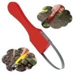 Durable garden wristband weeding machine with sturdy V-shaped fork tips, convenient for weeding and removing soil