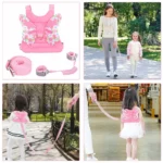 Toddlers Leash Anti Lost Wrist Link Child Kids Safety Harness Kids Walking Wristband Assistant Strap Belt for Girl Pink Gift - Image 4