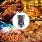 Electric Shawarma Grill Machine Stainless Steel Vertical Broiler Propane Doner Kebab Machine Vertical Rotisserie with Temperatu