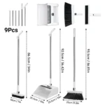 3in 1 Broom and Dustpan Set Floor Brush Long-handled Broom And Dustpan For Home Office School Dorm - Image 2