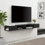 70 70-Inch Floating TV Stand, Entertainment Center Wall Mount or 75-Inch TV, Media Shelf, Under-TV Storage for Living Room - Image 3
