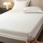 High Quality Fitted Sheet – Microfiber Soft Touch, Deep Pocket 25cm, Wrinkle Free Anti-Slip, Solid Color Twin/Full/Queen/King