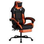 Gaming Chair with Massage,Ergonomic PC Gaming Chair with Footrest Comfortable Headrest and Lumbar Support, High, Customized - Image 11