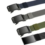 All Metal Buckle Belt Tactical Belt Quick Release Outdoor Military Belt for Man Soft Real Nylon Sports Training Pants Black Belt - Image 5