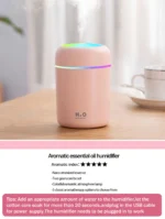 300ml Aromatherapy Diffuser Humidifier Air Purifier Car Home Use Seven-color Light Aromatherapy Essential Oil - Image 9