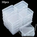30 Square PP Plastic Storage Boxes with Lids - 2-5inch Semi-Transparent Organizing Containers, Suitable for Jewelry - Image 6