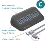 PHIXERO USB 3.2 Docking Station Hub 10Gbps Splitter Switch Dock Multi Port SD Card Socket Type C Gen2 for Surface PC Laptop 3.0 - Image 10