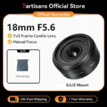 7artisans 18mm F5.6 Full-frame cookie fixed-focus aperture wide-angle lens For Sony E ZVE10 Leica L GH1 Nikon Z Z50