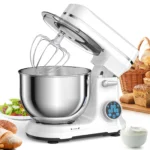 BioloMix Kitchen Food Stand Mixer, 1200W 11-Speeds DC Motor, Digital OLED Screen, Electric Food Mixer with Dough Hook, Whisk - Image 7