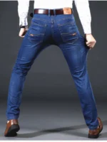 New Men Light Luxury Stretch Slim Fit Pants Comfortable