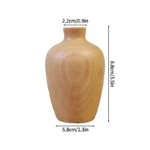 Retro Wooden Flower Vase Desktop Aesthetic Flower Bottle Decorative Plant Pot Arrangement Vase Home Decor Ornaments - Image 10