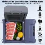 SucceBuy 8L to 75L Car Refrigerator Fridge Portable Icebox Single&Dual Zone w/Blue Tooth Temp Adjustable for Outdoor Camping RV - Image 2