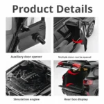 1:24 BMW X5M Alloy Car Model Officially Licensed Diecast Vehicle for Boys Collection Ornament & Gift Light & Sound