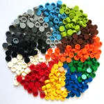 1000 Pcs City Building Blocks Flat Tile 1x1 98138 Round Bricks DIY Enlighten Blocks Parts Blocks for Children Boys Girls Gifts - Image 3