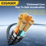 Essager 240W USB Type C To USB C Cable 100W PD 3.1