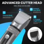 Sejoy Electric Hair Clippers Men Professional kit USB Rechargeable Men's Barber Hair Cutting Machine Beard Trimmer For Men Kids - Image 2