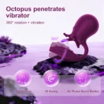 Wearable Octopus Vibrator 10 Vibration 360° Swing APP Control G Spot Dildo Nipple Clitoris Stimulation Adult Sex Toys for Women - Image 2