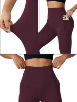 Women’s Super Soft Leggings with Pockets, High Waisted Tummy Control for Yoga Workout and Casual Lounge Wear Comfort