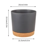 Plastic Flowerpot Flower Plant Pot Balcony Courtyard Potted Plants Bonsai Flowerpot with Drainage Home Garden Tray macetas - Image 11