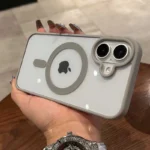 Luxury For Magsafe Transparent Case For iPhone 17 16 15 14 13 12 11 Pro Max Mini 17 Air Magnetic Wireless Charge Bumper Cover