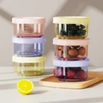 6 Pcs Baby Food Storage Containers - PP Material Steamable & Leak-Proof, Infant Feeding Bowls for Freshness, Stackable Organizer - Image 10