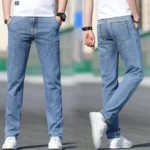 Thin Men’s Baggy Soft Casual Jeans Gray