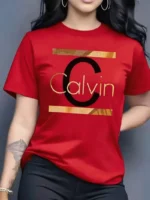 Women's Summer Fashion Casual Calvin Letter Pattern Print
