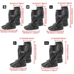Reusable Motorcycle Scooter Dirt Bike Rain Shoes Cover Non-Slip Boot Covers Unisex Bicycle Shoes Protectors  For Rainy Snowy Day - Image 6