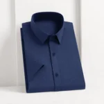 New Men's Business Casual Solid Color Short Sleeved Shirt for Summer Fashion No Ironing Comfortable and Versatile Top - Image 11