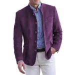 Autumn Winter Men'S Casual Blazer Jacket Stand Collar Long Sleeve Solid Color Single Breasted Button Fashion Jackets - Image 9