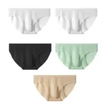 5 PCS/Lot Men's Summer Ice Silk Briefs Transparent Sexy Quick-drying Trendy Breathable Underwear Ultra-thin Seamless Panties - Image 9