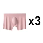 3Pcs/Lot Men's Summer Ultra-thin Boxers Briefs Ice Silk Seamless Underwear Sexy Lingerie Underpants Shorts Breathable Panties - Image 14