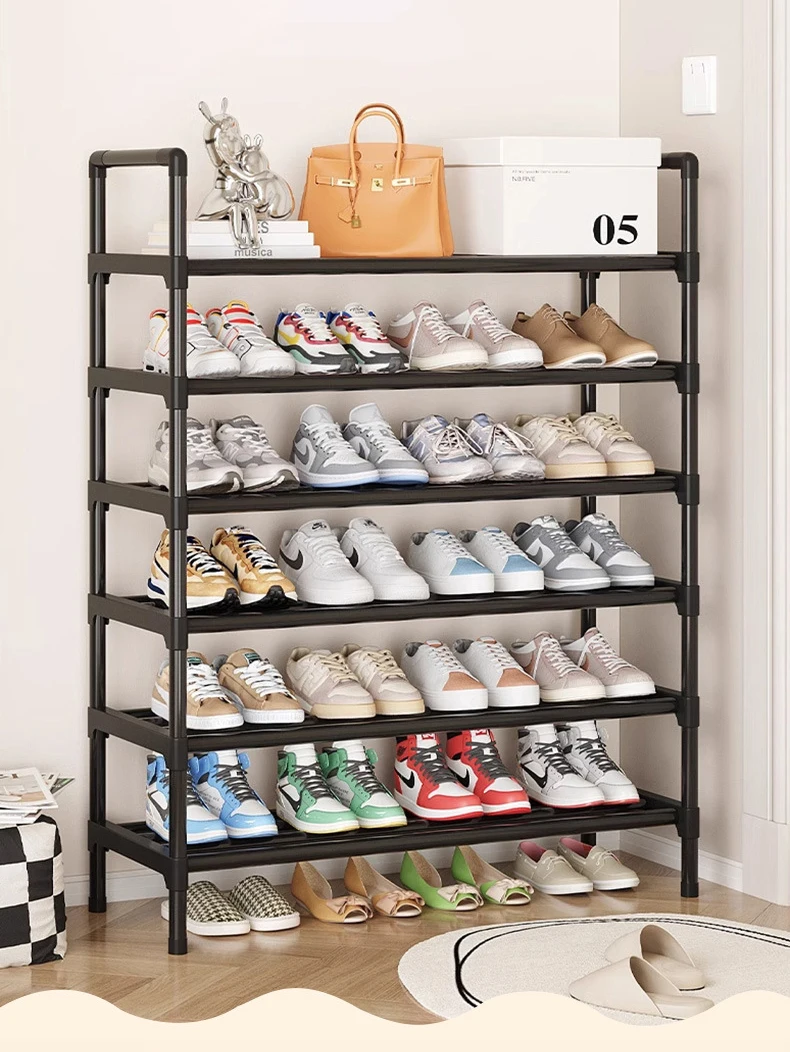 Sb3145151a9164e4f980039ff1d0fb8453.webp Multiple Layers Metal Shoe Rack, Large Capacity Shoe Organizer for Entryway, Closet, Garage, Shoe Shelf for Living Room