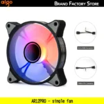 Aigo AR12PRO Computer Case Fan Ventoinha PC 120mm RGB Fan 4pin PWM CPU Cooling Fan 3pin5v Unlimited Space Argb 12cm Ventilador - Image 9