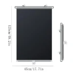 1pcs Cordless Retractable Roller Shades Black Home Office Windows Sunshade Thermal blinds without drilling blackout curtain - Image 9