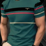 Men's Minimalist Striped T-Shirt Short Sleeve Casual Business Top Basic Fashion Round Neck Design High Quality T Shirt for Man