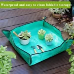Repotting Planting Mat 50cm-100cm Gardening Potting Pad Foldable Garden Plant Flower Pot Transplanting Waterproof Mats - Image 5