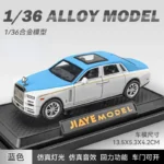 1:36 Rolls Royce Phantom sedan High Simulation Diecast Metal Alloy Model car Sound Light Pull Back Collection Kids Toy Gifts - Image 8
