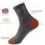 15/30Pairs Men's Breathable Cotton Sports Socks Bamboo Fiber Sweat Absorbing Deodorant Business Stockings - Image 4