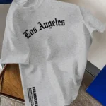 Men's Summer 100% Cotton Fashion Los Angeles Letter Printed - Image 11