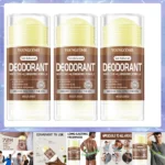 Men Sandalwood Deodorant Stick Anti Sweating Keep Drying Lasting Fragrance Remove Armpit Odor Underarm Refresh Sticks 40g 1/3set - Image 7