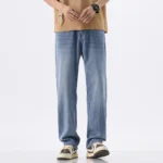 Lyocell Thin Men's Vintage Jeans Casual Loose Denim Pants - Image 7