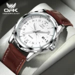 OPK Brand Steel Belt Dual Calendar Men's Quartz Watch 6003 - Image 8