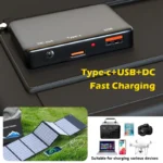 2025 exclusive 1000W portable solar panel folding bag with USB+DC for outdoor hiking camping and mobile phone charging - Image 6