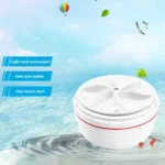 Portable USB Powered Ultrasonic Turbo Washer Deep Waterproof Mini Washing Machine Dirt Removing Laundry Device for Underwear Soc
