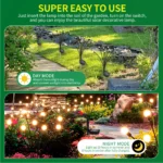 8-Head Solar Firefly Lights LED Solar Outdoor Decorative Garden Lights Waterproof High Flexibility Yard Patio Pathway Holiday - Image 2